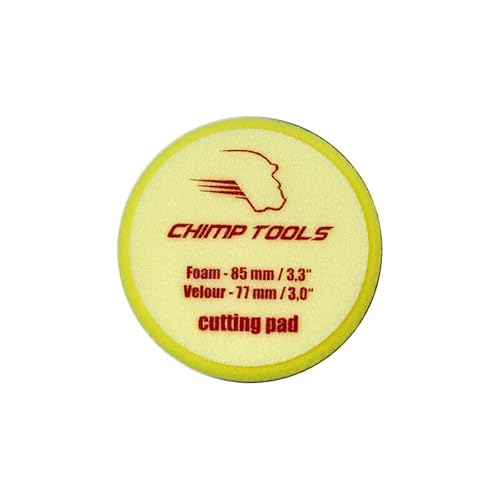 CHIMP TOOLS Cutting Polier Pad Polierschwamm Lackdefekte Kratzerreparatur | hartes Polierpad 75mm von CHIMP TOOLS PREMIUM CAR CARE PRODUCTS