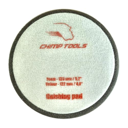 CHIMP TOOLS Finish Polier Pad Antihologramm Polierschwamm 125mm Klettverschluß | weiches Polierpad von CHIMP TOOLS PREMIUM CAR CARE PRODUCTS