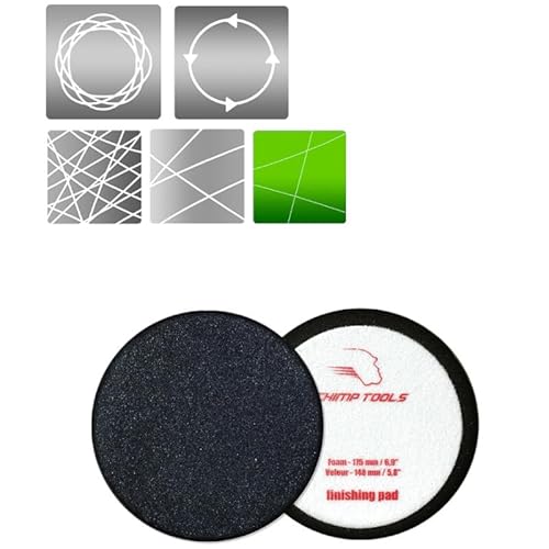 CHIMP TOOLS Finish Polier Pad Antihologramm Polierschwamm 150mm Klettverschluß | weiches Polierpad von CHIMP TOOLS PREMIUM CAR CARE PRODUCTS