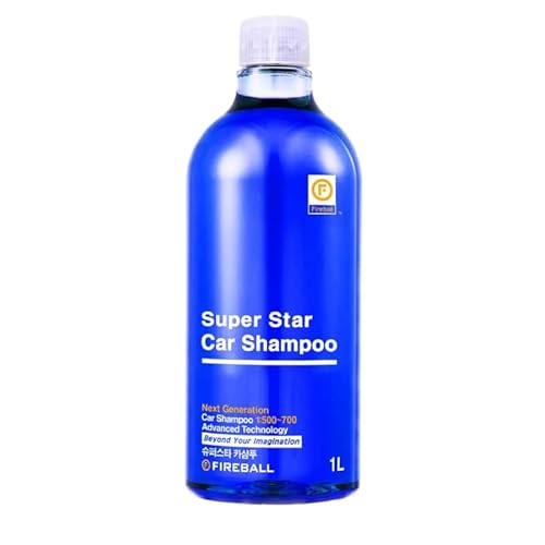 Fireball Super Star Car Shampoo Blau - mit Citrusduft - Autoshampoo pH-neutrales Autoshampoo | Autoreiniger hochkonzentriert 1L von CHIMP TOOLS PREMIUM CAR CARE PRODUCTS