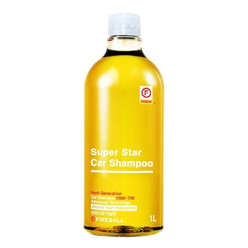 Fireball Super Star Car Shampoo Gelb - mit Honog Banane Duft - Autoshampoo pH-neutrales Autoshampoo | Autoreiniger hochkonzentriert 1L von CHIMP TOOLS PREMIUM CAR CARE PRODUCTS