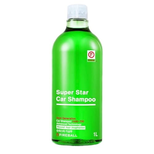 Fireball Super Star Car Shampoo Grün - mit Waldduft - Autoshampoo pH-neutrales Autoshampoo | Autoreiniger hochkonzentriert 1L von CHIMP TOOLS PREMIUM CAR CARE PRODUCTS