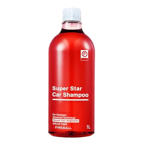 Fireball Super Star Car Shampoo Rot - mit Papaya Mango Duft - Autoshampoo pH-neutrales Autoshampoo | Autoreiniger hochkonzentriert 1L von CHIMP TOOLS PREMIUM CAR CARE PRODUCTS