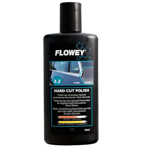 Flowey 3.2 Hard Cut Schleifpolitur - grobe Schleifpolitur zur Kratzerbeseitigung - Heavy Cut Politur Polierpaste 250ml von CHIMP TOOLS PREMIUM CAR CARE PRODUCTS