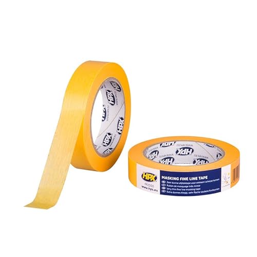 HPX Masking Tape Fine Line Klebeband 4400 - überpolierbar - 24mm x 50m Abklebeband Abdeckband Polierband Temperaturbeständig bis 100°C von CHIMP TOOLS PREMIUM CAR CARE PRODUCTS