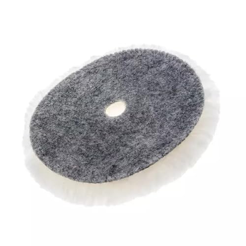 KC Natur Lammfell Polier Pad Schleifpad für stark verwitterte Lacke - sehr abrasives Polierpad für Poliermaschinen Ø135mm von CHIMP TOOLS PREMIUM CAR CARE PRODUCTS