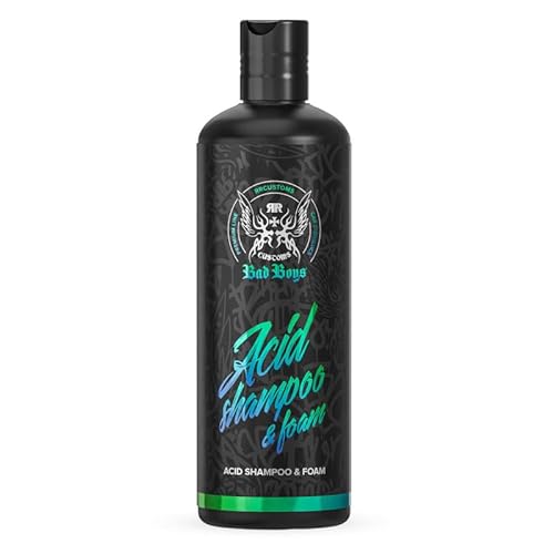 RR Customs Bad Boys Acid Shampoo & Foam saures Autoshampoo - Autoreiniger für starken Schmutz 0.5L von CHIMP TOOLS PREMIUM CAR CARE PRODUCTS