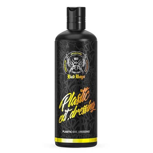 RR Customs Bad Boys Plastic Exterior Dressing Kunststoffpflege für den KFZ Außenbereich pflegt + schützt Gummi & Kunststoff 0.5L von CHIMP TOOLS PREMIUM CAR CARE PRODUCTS