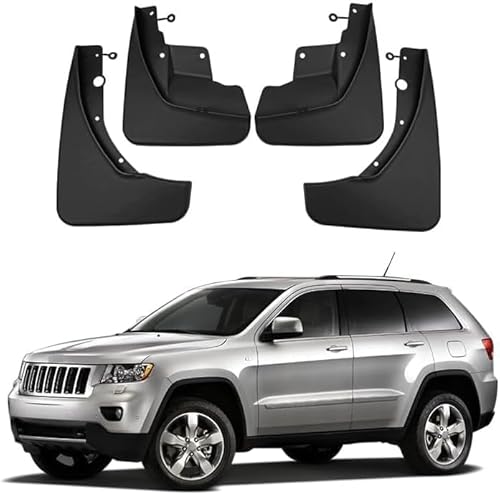 Auto Schmutzfänger Für Jeep Grand Cherokee 2011-2021, Vordere Hintere Kotflügel Spritzschutz ZubehöR Schmutzfänger Fahrzeug Sedimentschutz Zubehör von CHIPEL