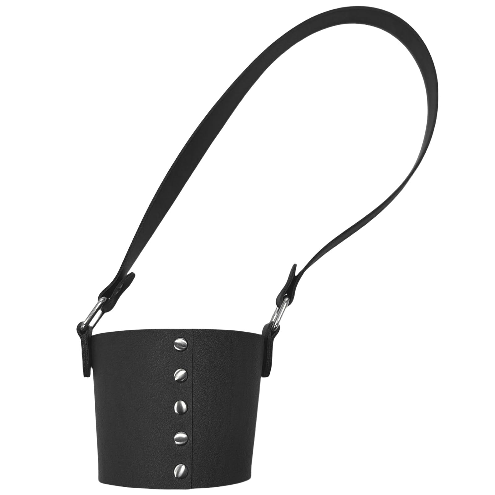 Lederbecher Tragetehalter Handheld Kaffeeshülle Tasse Outdoor Tragbare Tassen Träger Reisen Tassenzubehör von CHIZISX