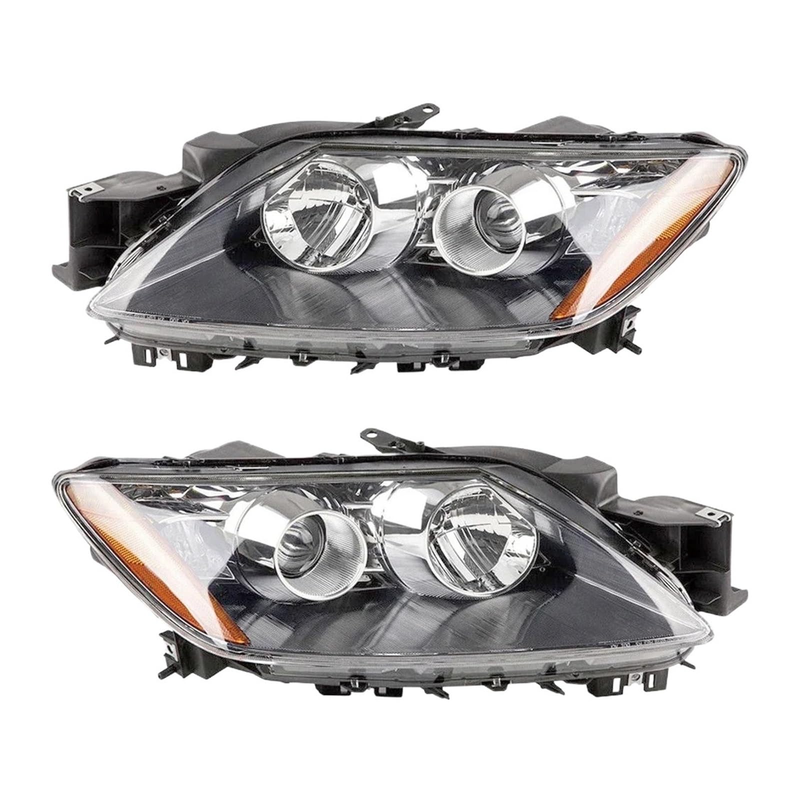 2 stücke EIN paar Kompatibel for Mazda CX-7 CX7 2007-2014 Front Stoßstange Scheinwerfer Scheinwerfer Kopf Licht Kopf Lampe(1Pair halogen) von CHJNUUNL