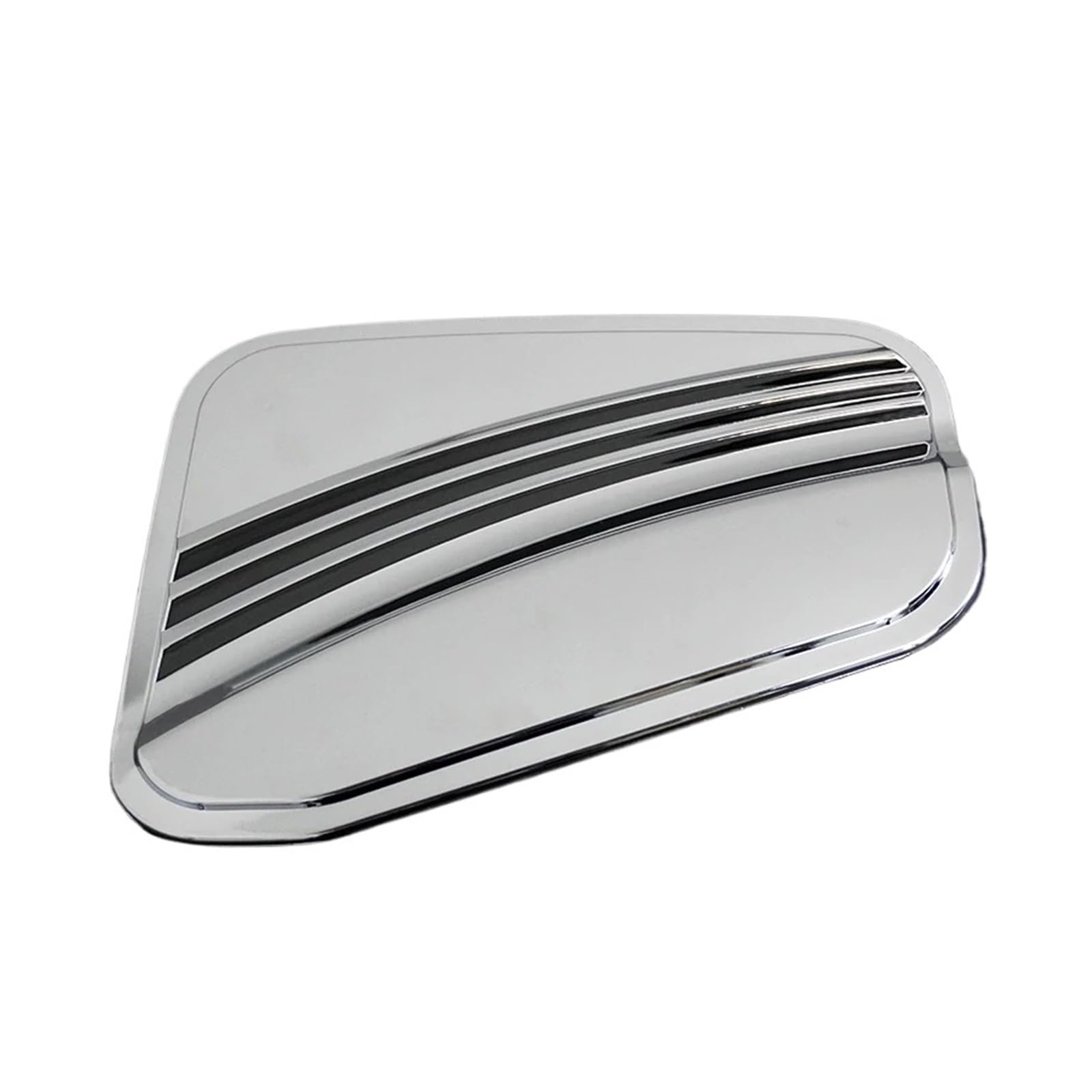 ABS Matte Black Fuel Tank Tankabdeckung kompatibel for Navara NP300 Frontier 2020 2021 2022 4WD Doppelkabinen -Autozubehör(Chrome) von CHJNUUNL