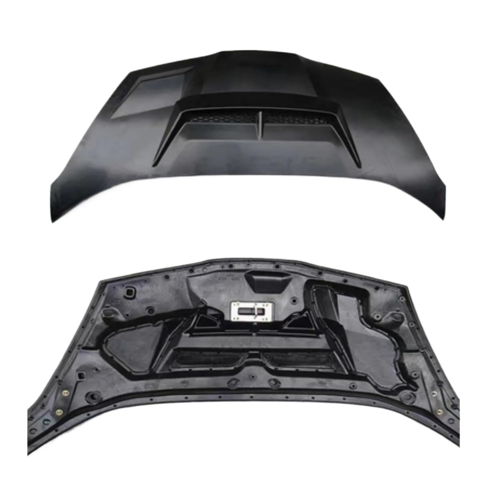 ABS-Motorabdeckung kompatibel for Honda Fit, kompatibel for Jazz 2. GE6 GE8 08–13, geändert auf JS Perforated Hood Body Kit von CHJNUUNL