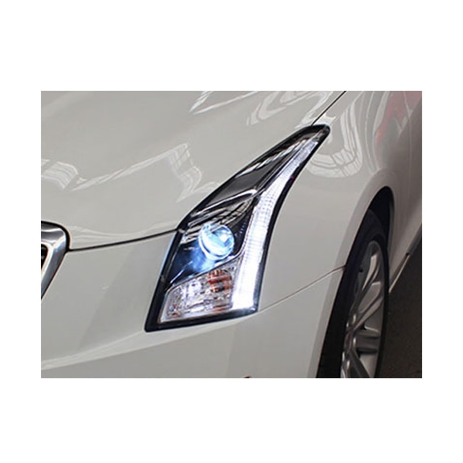 Auto Styling Kompatibel for Cadillac ATS Scheinwerfer for ATS Kopf Lampe Front Licht Bi-Xenon Objektiv Xenon(4300K) von CHJNUUNL