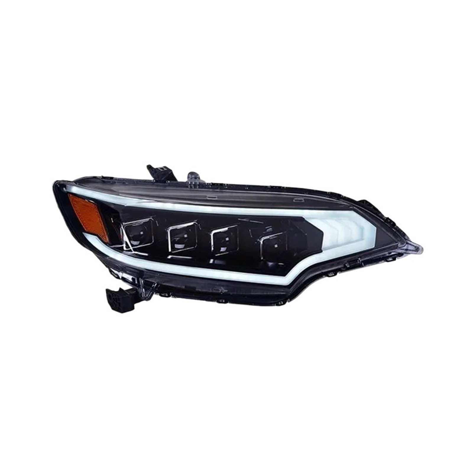 Auto-Styling Kompatibel for Honda Fit Scheinwerfer 2014-2017 Scheinwerfer DRL Dynamische Blinker Bi-Xenon-Linse Doppelstrahl von CHJNUUNL