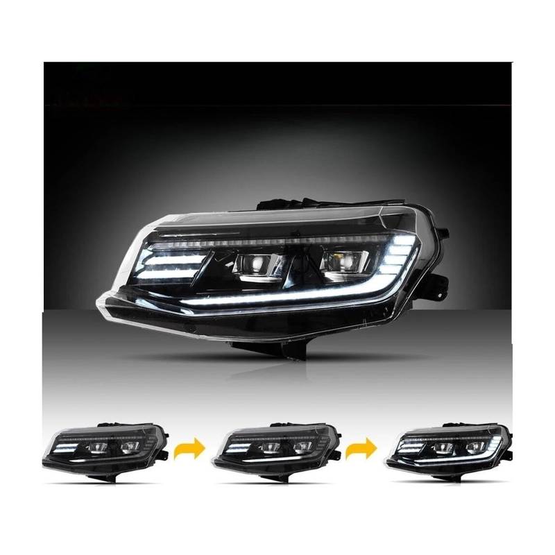 Auto Styling Paar Auto Scheinwerfer Montage Kompatibel for Camaro 2016- LED Kopf Lampe Auto Tuning Licht Teile Plug und Spielen von CHJNUUNL