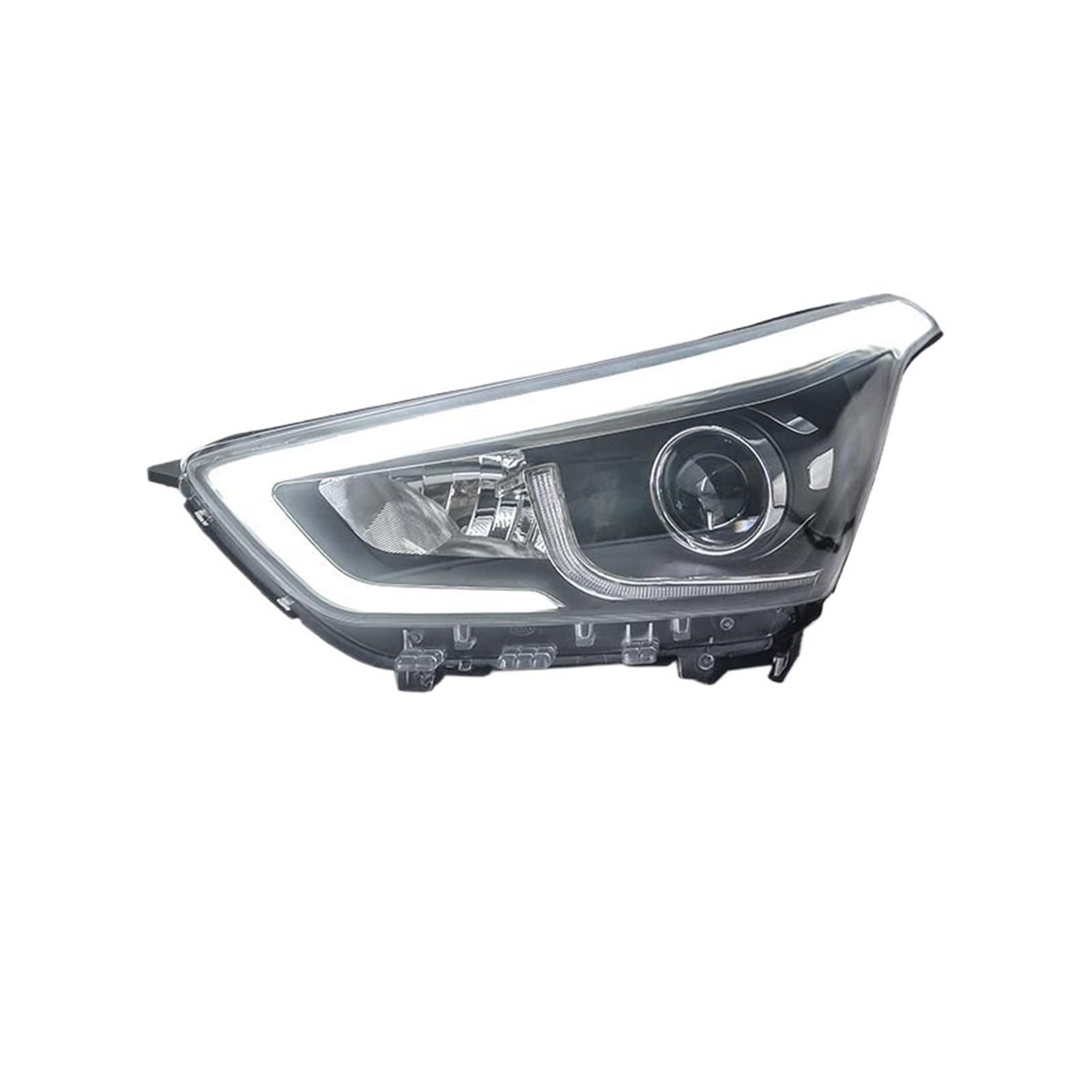 Auto-Styling-Scheinwerfer Kompatibel for Hyundai Creta Neue IX25 Scheinwerfer 2014-2018 Kopf Lampe DRL Signal Projektor Objektiv Automotive(6000K) von CHJNUUNL