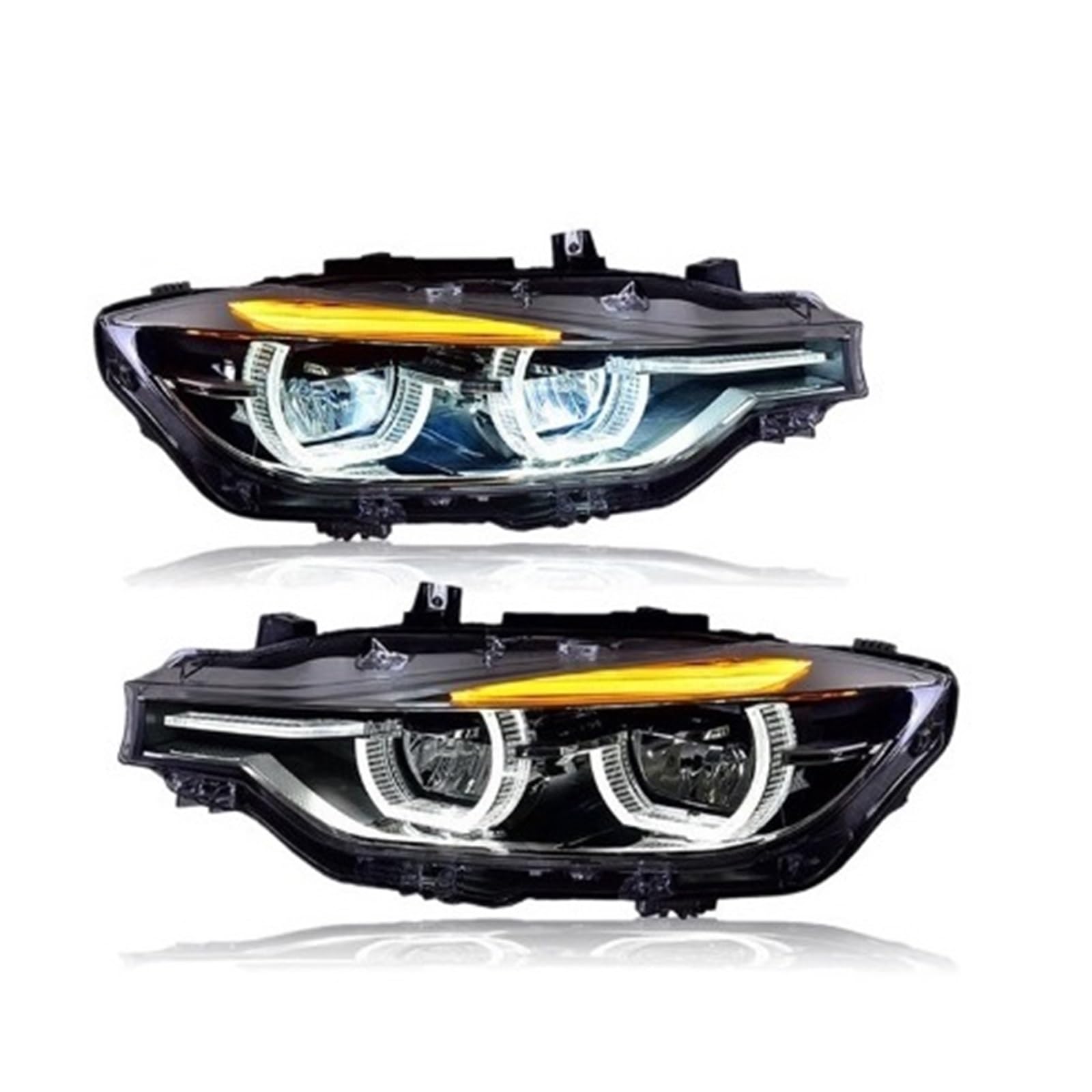 Autolicht kompatibel for BMW F30 F35 2013-2019 3er-Serie 320i Autoscheinwerfer-Montage-Upgrade Hochkonfiguriertes Signallampenzubehör(Replace Halogen) von CHJNUUNL