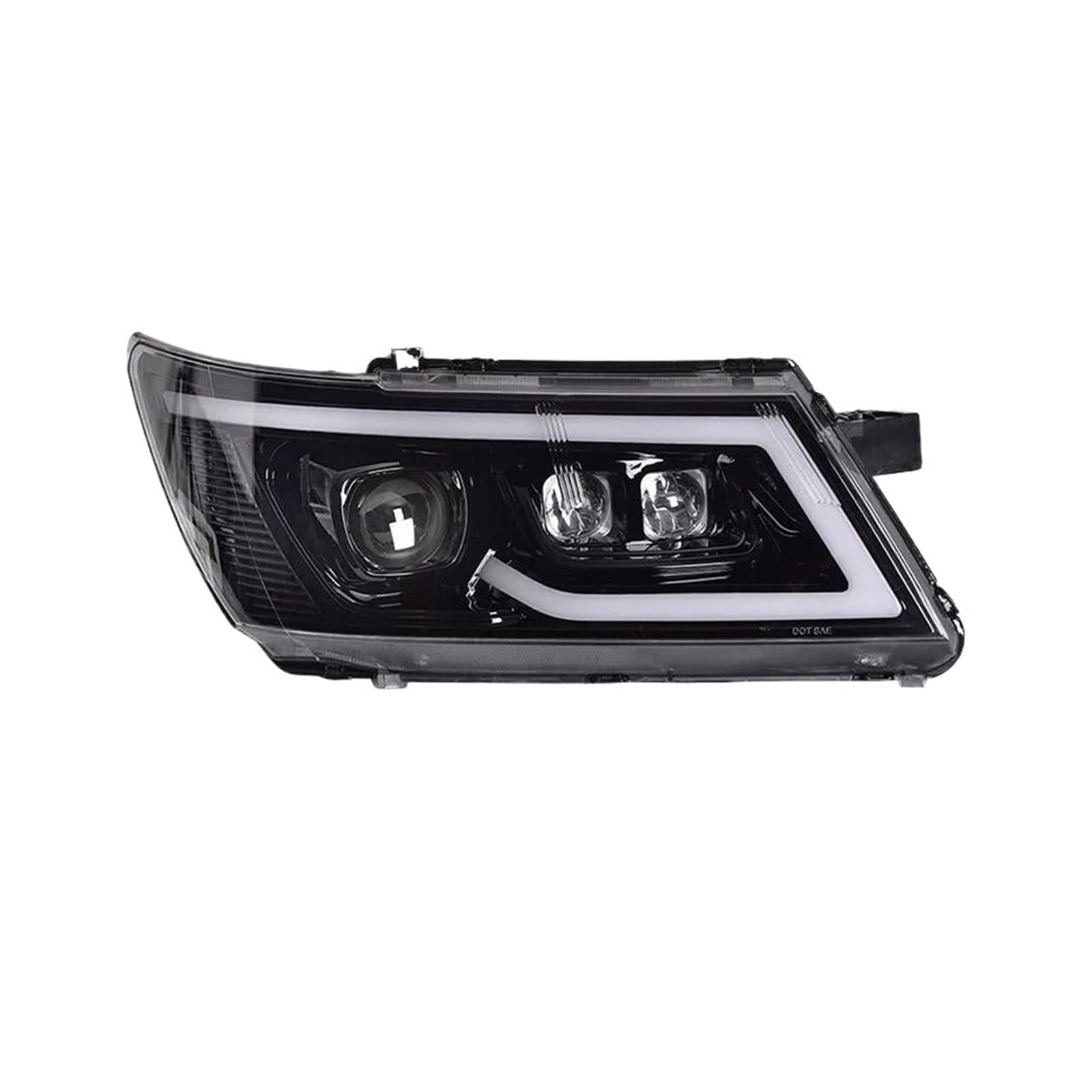 Autolichter kompatibel for Dodge Journey LED-Scheinwerfer 2009–2016 Scheinwerfer Journey DRL Blinker Angel Eye Projektorlinse von CHJNUUNL