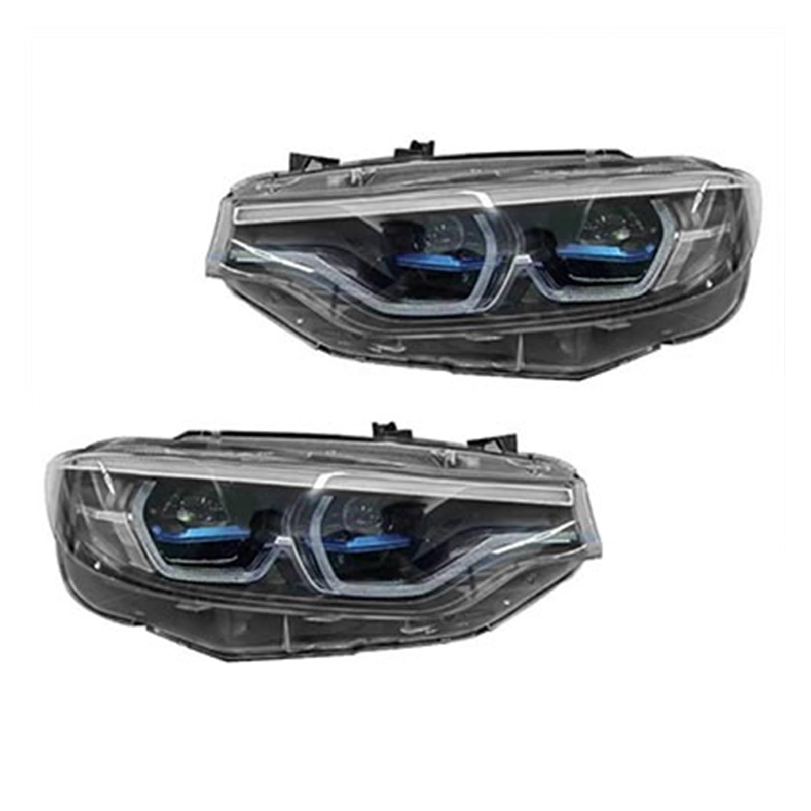 Autoscheinwerfer kompatibel for BMW F32 Licht 2012-2019 F36 F80 F33 DRL 425i 428i 430i 435i Signalkopflampe Automobilzubehör(2pcs blue,2017-2020_NO AFS) von CHJNUUNL