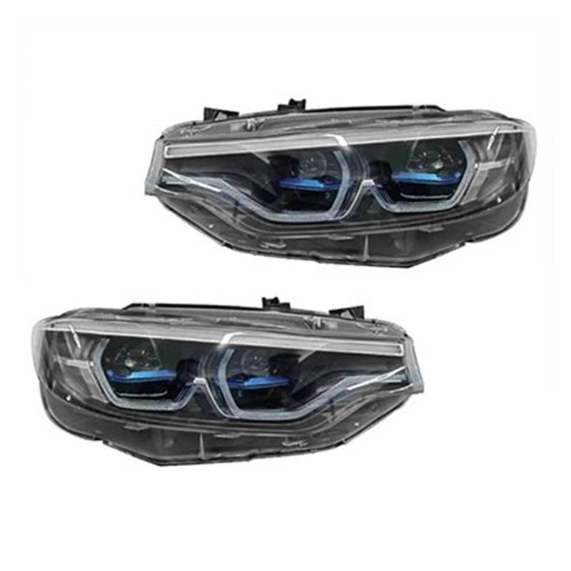 Autoscheinwerfer kompatibel for BMW F32 Licht 2012-2019 F36 F80 F33 DRL 425i 428i 430i 435i Signalkopflampe Automobilzubehör(2pcs blue,2017-2020_NO AFS) von CHJNUUNL