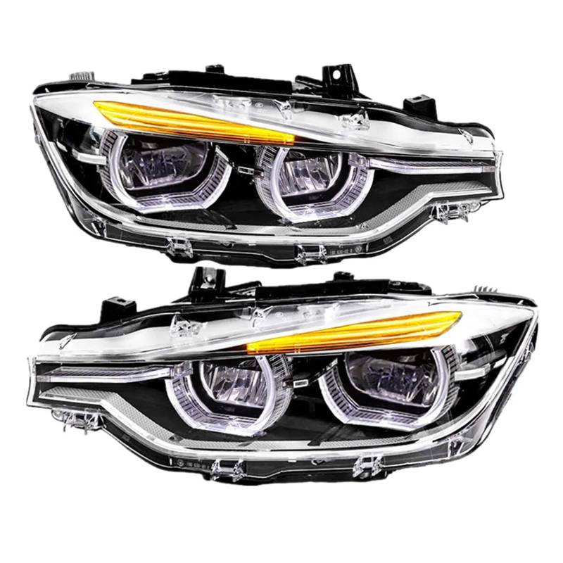 Autozubehör Scheinwerfer Kompatibel for BMW F30 F35 3-Serie 2013-2019 320i 328i 335i F30 Front DRL Blinker Lichter Montage(Original Halogen) von CHJNUUNL