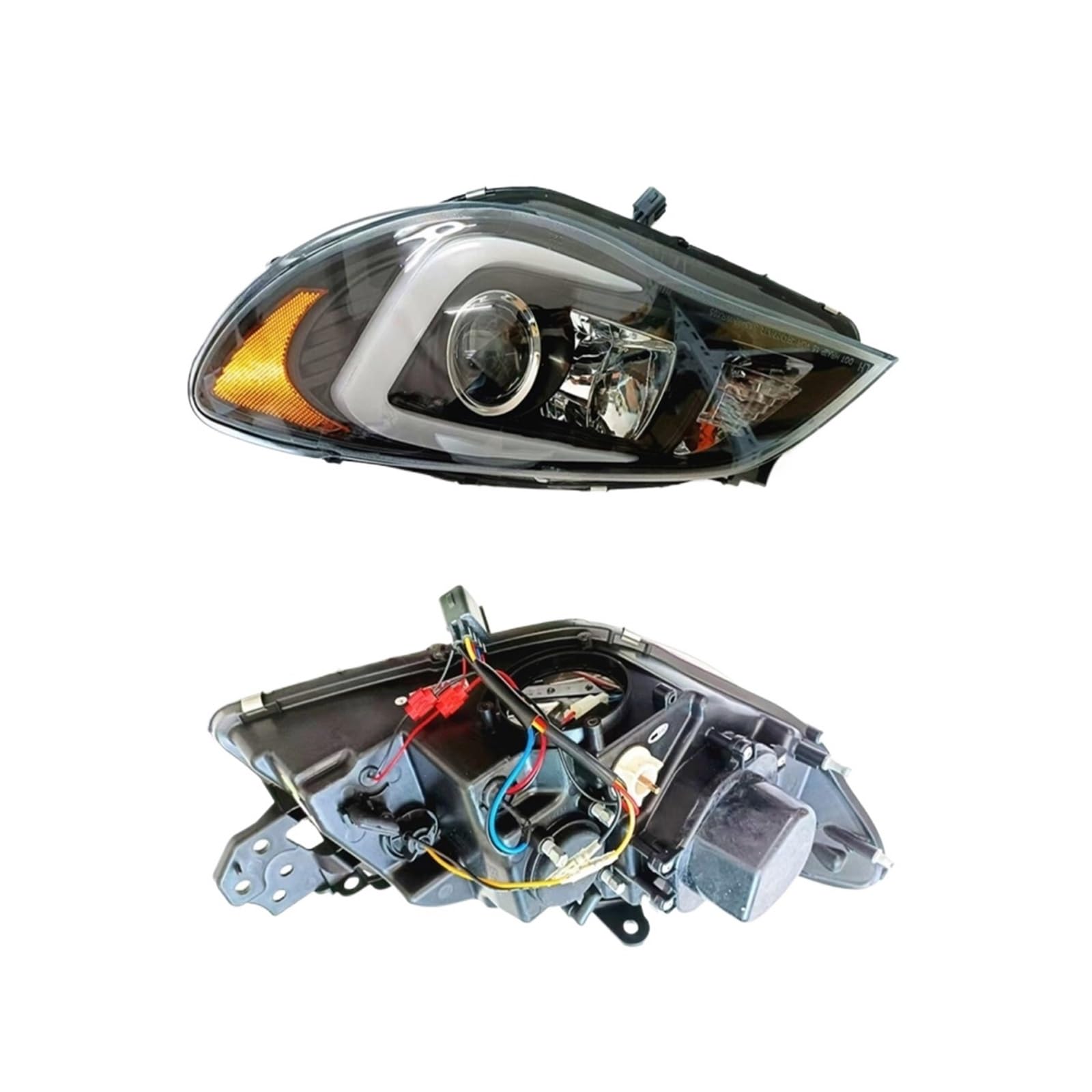 Ein Paar links und rechts, Baujahr 2005–2008, kompatibel mit Subaru Impreza WRX der 9. Generation, Upgrade der LED-Frontleuchte for die Scheinwerferbaugruppe von CHJNUUNL