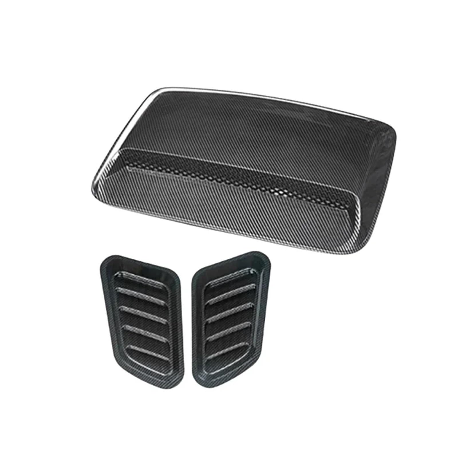 Kompatibel for Chery JETOUR Abdeckung Lufteinlass dekorativ eingeklebte Auto-Carbonfaser-Motorabdeckung Auto-Modifikationsteile(Carbon grain) von CHJNUUNL