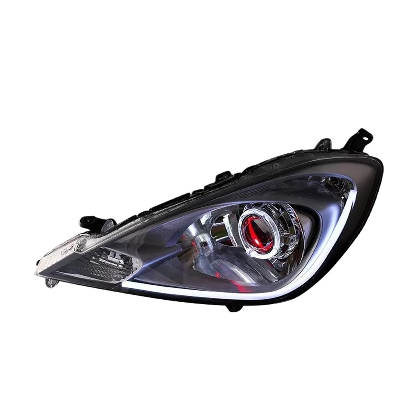 Kompatibel for Honda Fit GK5 2003-20 Scheinwerfer Montage Xenon Angel Devil Eye DRL Tagfahrlicht Lampe Auto Zubehör(05-12 b) von CHJNUUNL