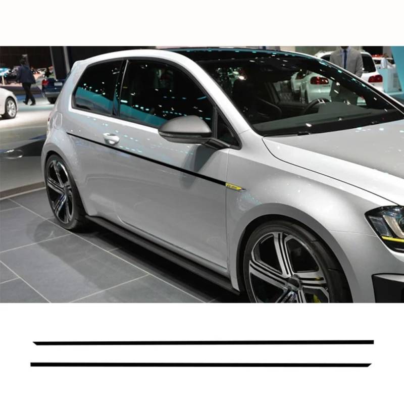 2 STÜCKE Autotüren Beide Seite Streifen Aufkleber Styling Vinyl Aufkleber Auto Dekoration Tuning Zubehör, für VW Golf 7 8 5 von CHLSHZXD