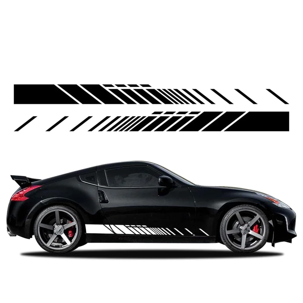 Auto Aufkleber Tür Seitenschweller Vinyl Wrap Racing Aufkleber, für Nissan Z-Cars 350Z 370Z Fairlady Z33 Z34 Auto Auto Styling Zubehör von CHLSHZXD