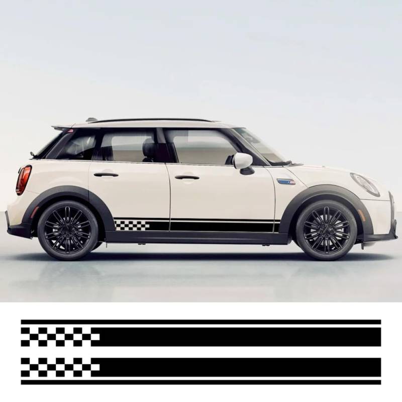 Auto Seite Aufkleber Streifen DIY Vinyl Seite Körper Aufkleber, für Mini Cooper S One JCW F56 F55 F60 R56 R60 R61 R56 F54 Racing Dekoration von CHLSHZXD