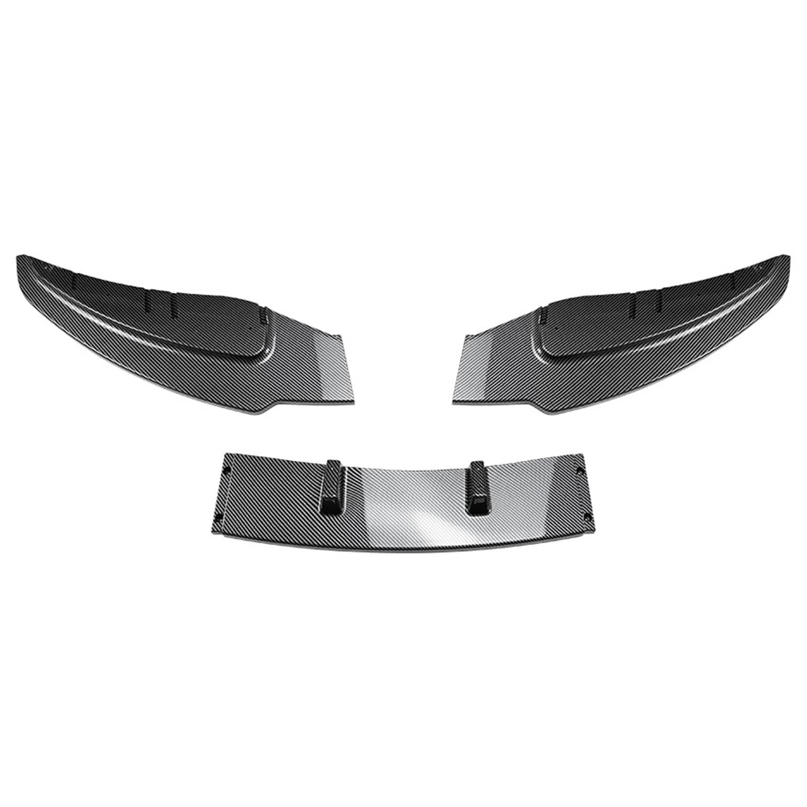 CHQAMRCTY for BMW 1 Serie E81 E82 E87 E88 LCI Standard Edition 2008-2011 Auto Vordere Stoßstange Unter Kinn Lip Splitter Spoiler Schutz Abdeckung (Carbon Look) von CHQAMRCTY