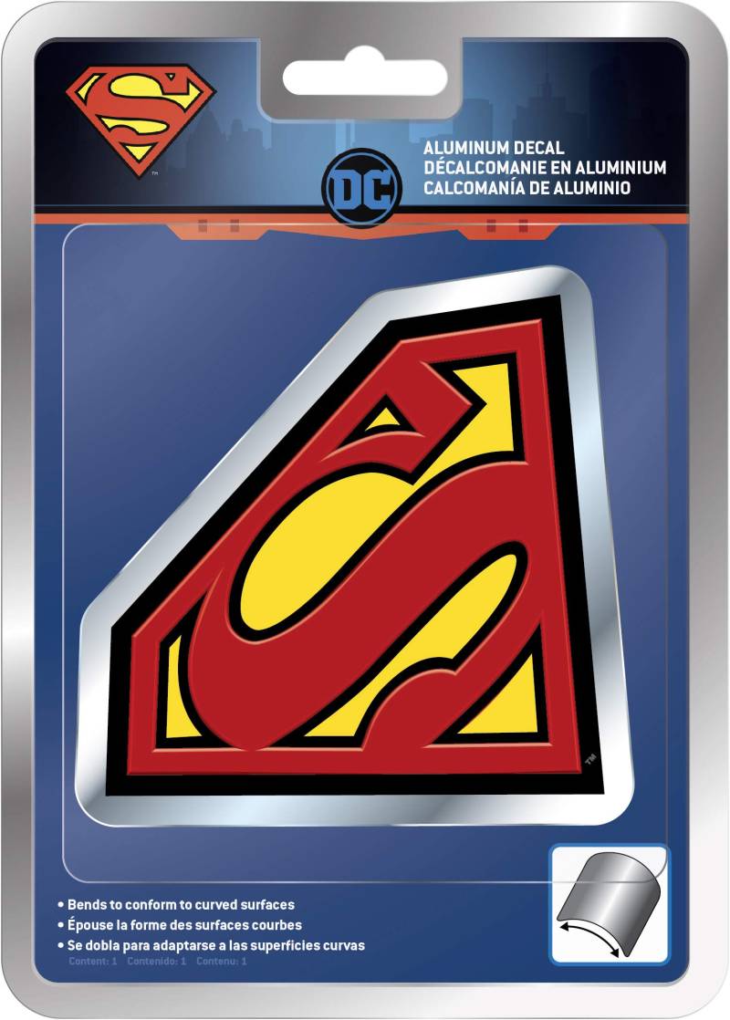 CHROMA 041706 Superman Aluminium-Aufkleber, 1 Packung von CHROMA