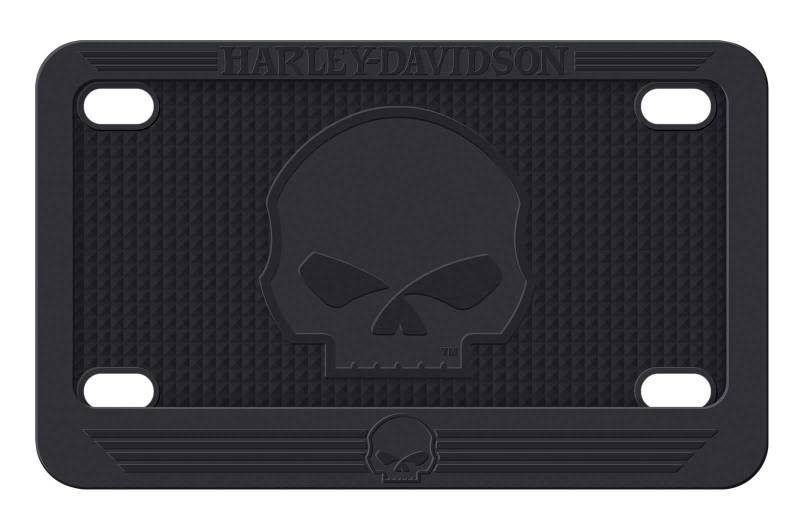 CHROMA CG42991 Harley-Davidson Willie G Skull Schwarz Silikon Motorrad Rahmen von CHROMA