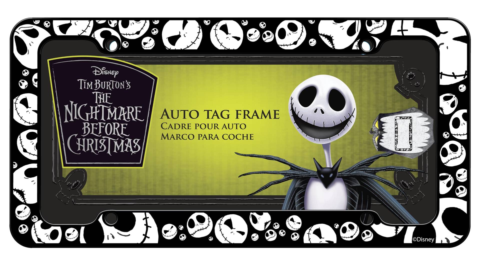 Jack Skellington Nightmare Before Christmas Nummernschild Rahmen von CHROMA