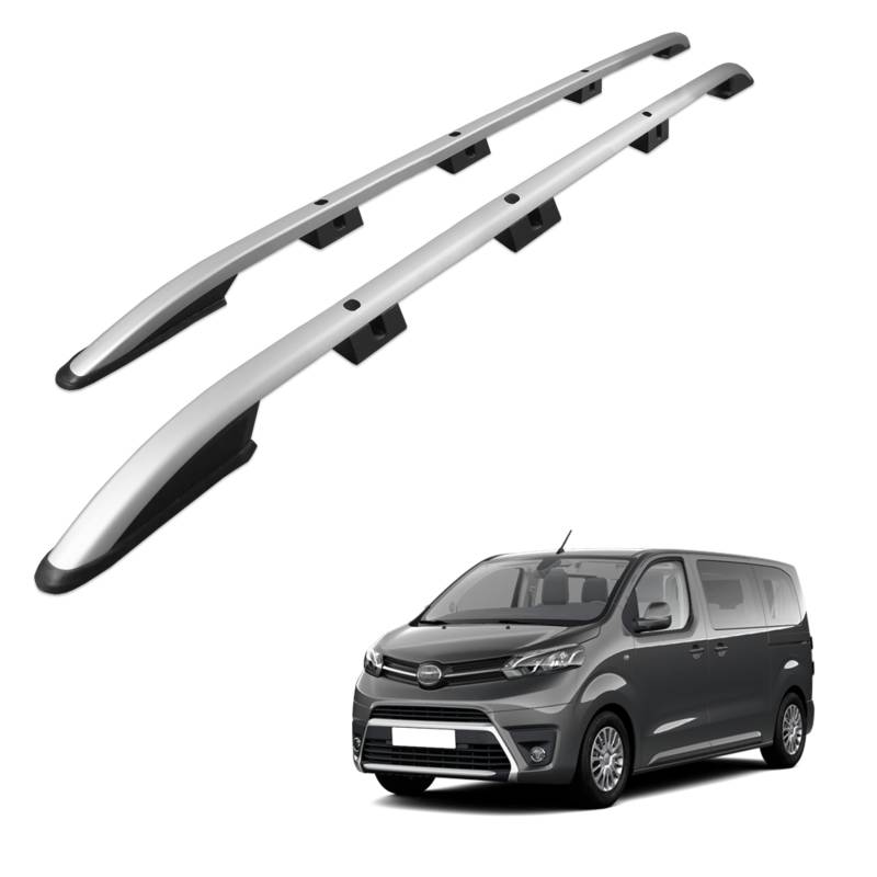 CHROMEMASTER | Dachreling Dachträger | Kompatibel mit Toyota Proace 2016- L2 Long; Zur Befestigung der Dachgepäckträger, Dachboxen oder Dachfahrradträger | Robuste Konstruktion aus Aluminium von CHROMEMASTER