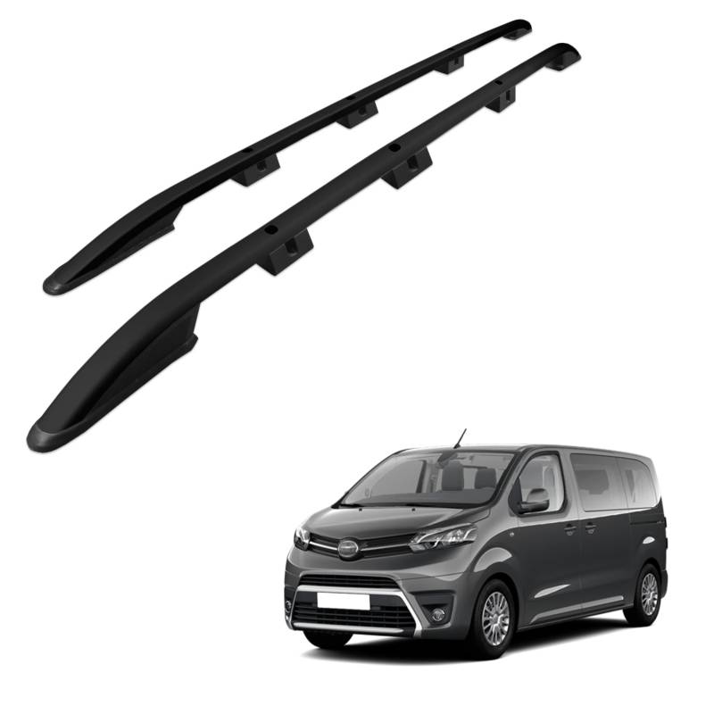 CHROMEMASTER | Dachreling Dachträger | Kompatibel mit Toyota Proace 2016- L2 Long; Zur Befestigung der Dachgepäckträger, Dachboxen oder Dachfahrradträger | Robuste Konstruktion aus Aluminium von CHROMEMASTER