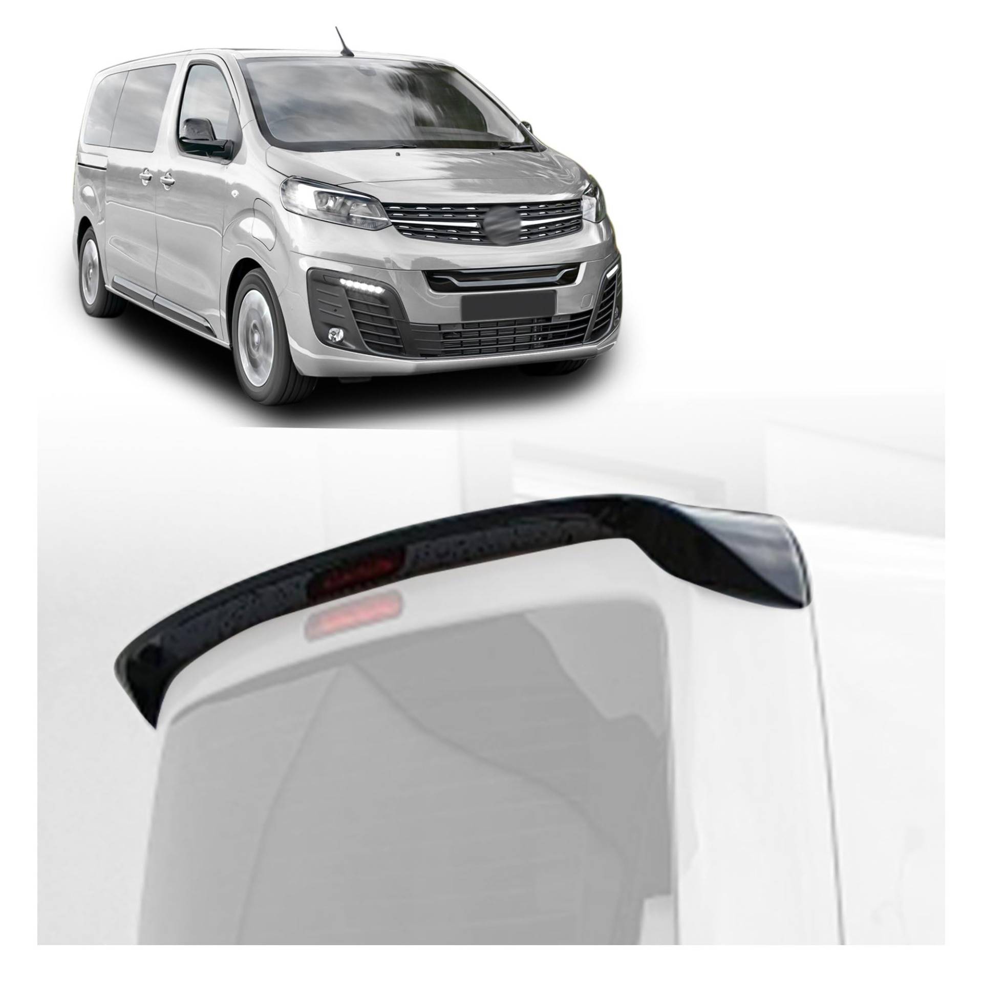 CHROMEMASTER | Dachspoiler Heckspoiler Kompatibel mit Opel Zafira 2019+; Auto Zubehör - Spoiler für Auto; Polyurethan; Zum Lackieren; Montagemethode: Klebstoff | Optisches Autotuning von CHROMEMASTER