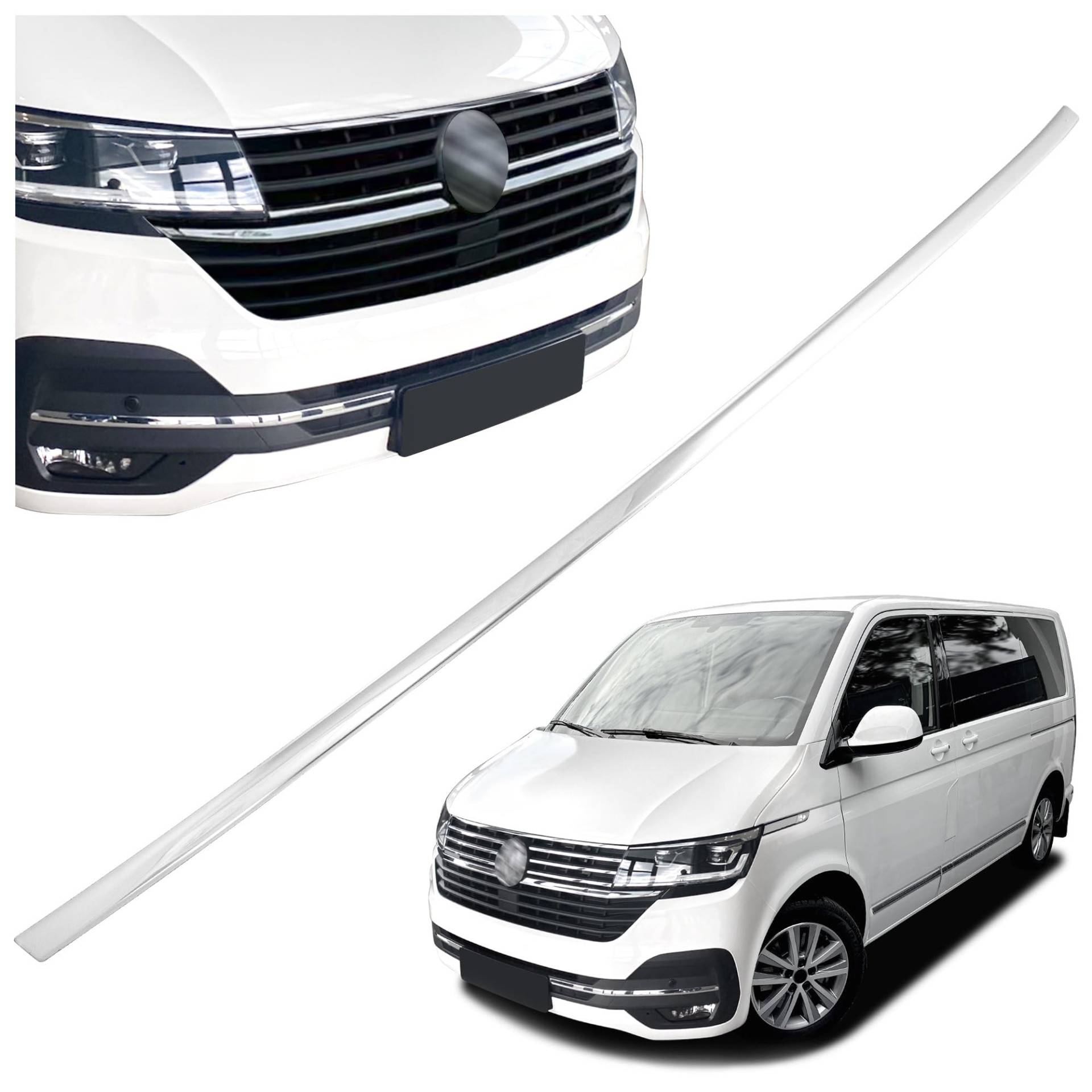 CHROMEMASTER | Kompatibel mit VW T6.1 Multivan 2019-2024 | Leisten für Kühlergrill, Zierblenden, Rostfreier Stahl Poliert | Perfekte Passform; Neues, Attraktives Erscheinungsbild des Fahrzeugs von CHROMEMASTER