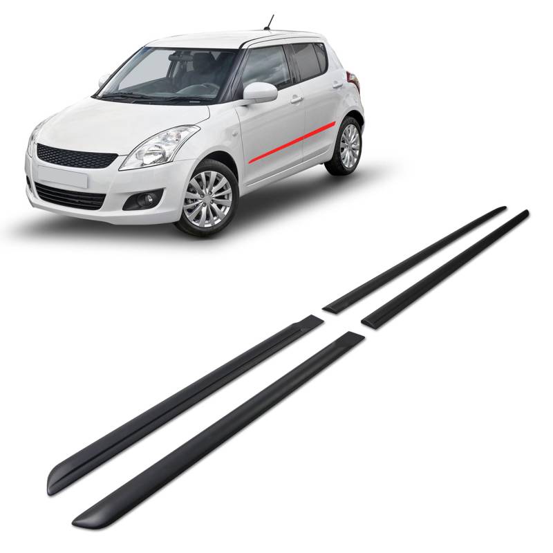 CHROMEMASTER | Schutzleisten für Autotüren Kompatibel mit Suzuki Swift 5 Türen Hatchback 2010-2016 | Dekorative Seitenleisten schützen Lack und Fahrzeugtüren vor Kratzer und Beschädigung von CHROMEMASTER