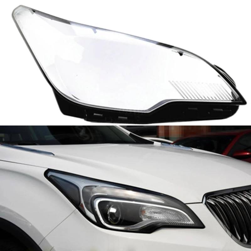 CHROX Für Buick Envision 2014 2015 2016 2017 2018 2019, Auto-Scheinwerferlampenabdeckung, transparente Lampengehäuse-Scheinwerferabdeckung Auto klare Linsen hülle Abdeckung von CHROX