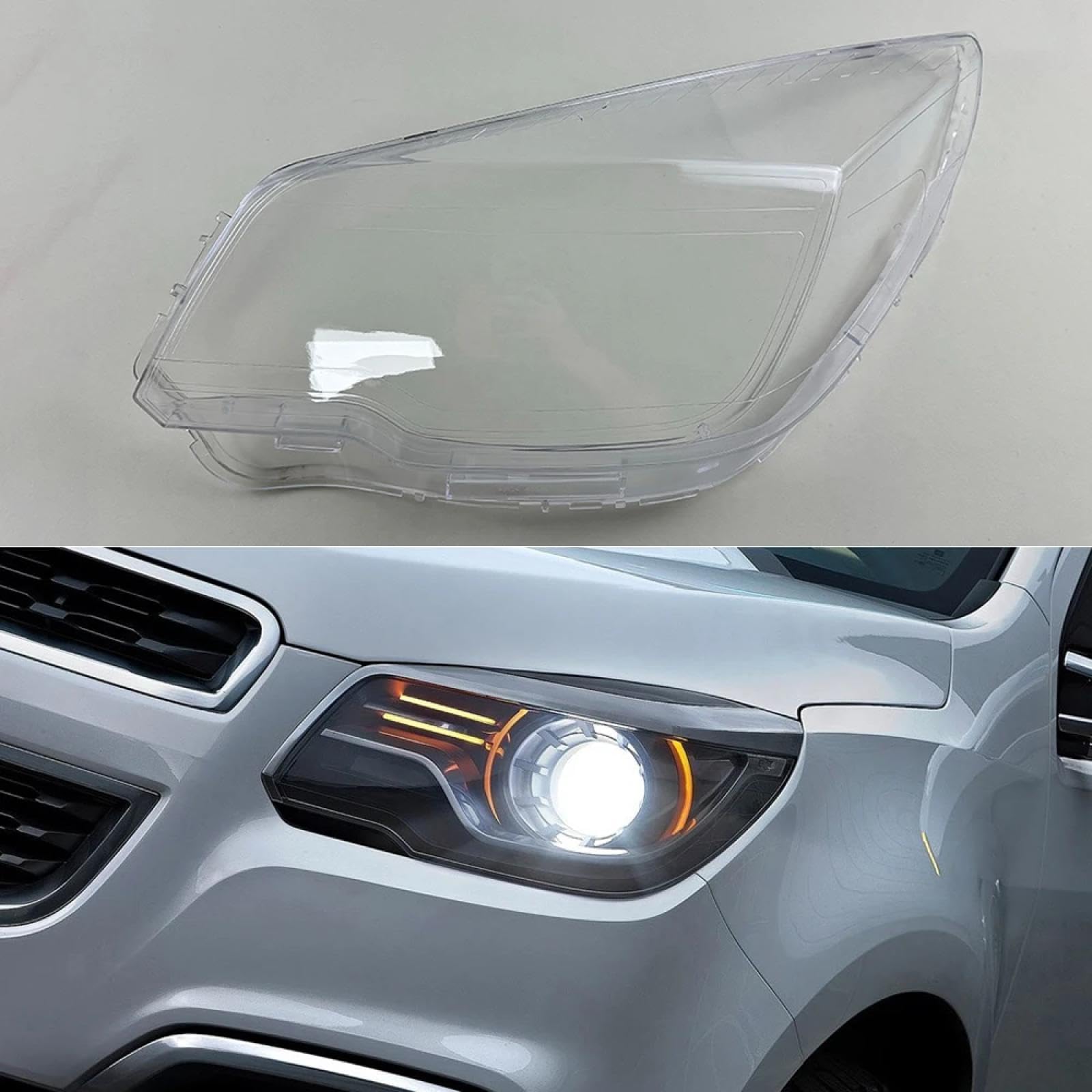 CHROX Für Chevrolet Trailblazer 2013 2014 2015, Auto-Scheinwerferlampe, transparente Lampenschirmschale, Scheinwerferabdeckung Auto klare Linsen hülle Abdeckung von CHROX