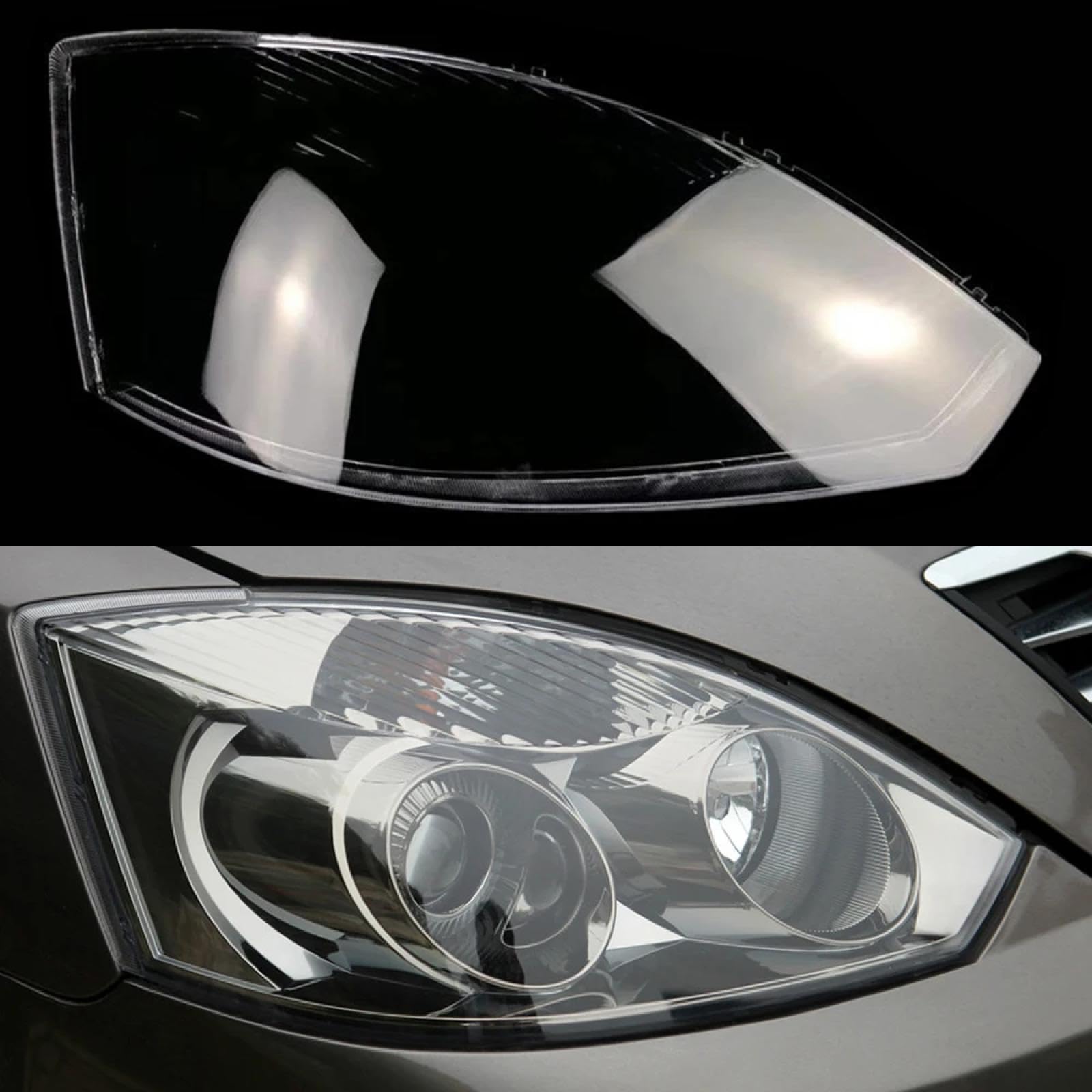 CHROX Für Geely Vision 2006–2014, Auto-Scheinwerfergehäuse, Scheinwerferabdeckung, transparente Linse, Lampenschirm, Lampenabdeckung Auto klare Linsen hülle Abdeckung von CHROX