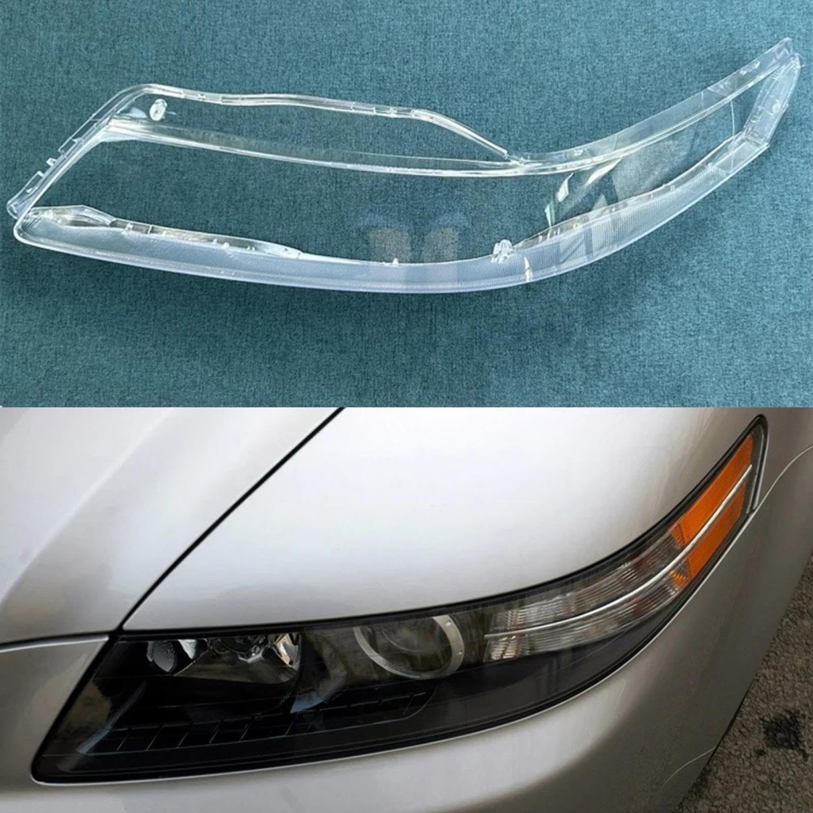 CHROX Für Hon=da Acura Tl 2006, Autoscheinwerfer-Abdecklinse, Frontscheinwerfer-Glasscheinwerfer, transparente Lampenschirmlampe Auto klare Linsen hülle Abdeckung von CHROX