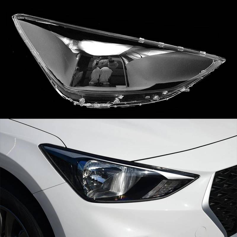 CHROX Für Hyundai Celesta 2017 2018 2019, Auto-Scheinwerfer-Glaslampe, transparente Lampenschirmschale, Scheinwerferabdeckung Auto klare Linsen hülle Abdeckung von CHROX