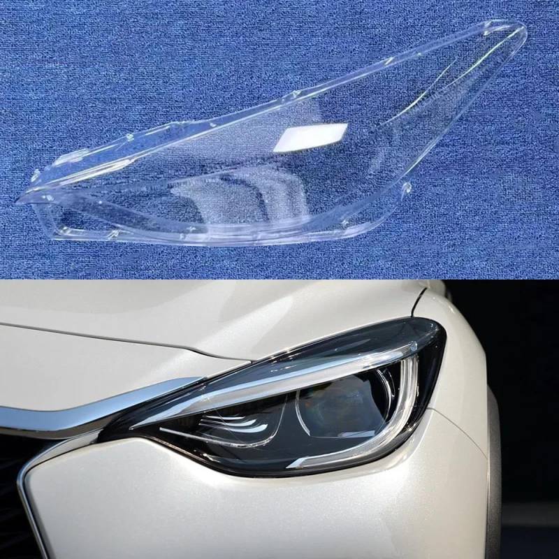 CHROX Für Infiniti Qx30 2016 2017 2018, Auto-Scheinwerfergehäuse, Lampenschirm, transparente Abdeckung, Scheinwerfer-Scheinwerfer-Objektivabdeckung Auto klare Linsen hülle Abdeckung von CHROX