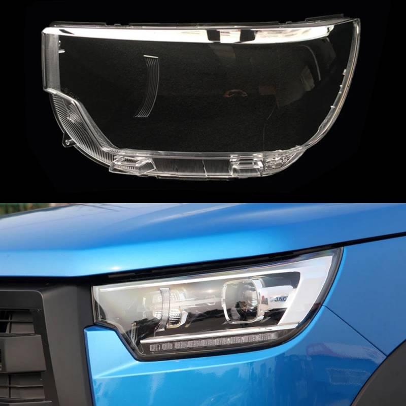 CHROX Für Jac Shuailing T8 2018–2023, Auto-Frontglas-Scheinwerfer, transparente Lampenschirmlampe Auto klare Linsen hülle Abdeckung von CHROX