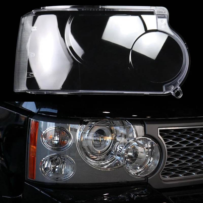 CHROX Für Land Rover Range Rover 2005–2009, Auto-Scheinwerfergehäuse, Lampenschirm, transparente Lampenabdeckung, Scheinwerferglas, Scheinwerfer-Objektivabdeckung Auto klare Linsen hülle Abdeckung von CHROX