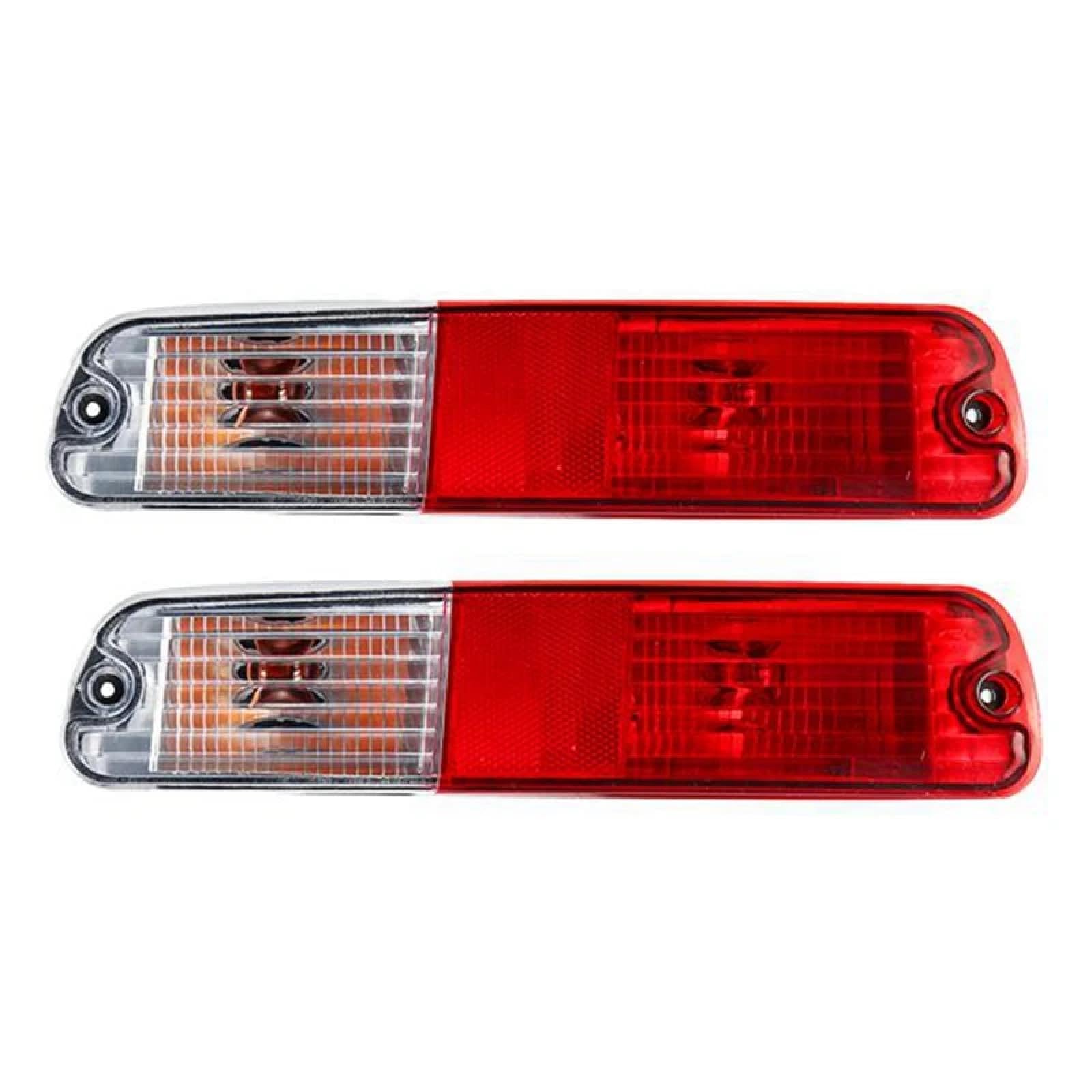 CHROX Für Mitsubishi Pajero Montero V73 V77 2002–2006, 1 Paar Auto-Heckstoßstange, Nebelscheinwerfer, Reflektor-Rücklichter Auto Heckstoßstangenleuchte von CHROX